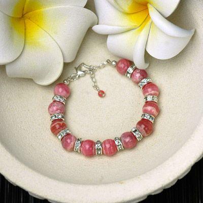 ブリリアントインカローズ　パワーストーン　レディースブレスレット　/インカローズ |  | 02