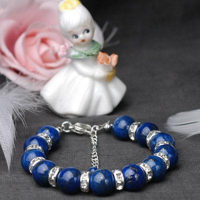 ブリリアントラピスラズリ　パワーストーン　レディースブレスレット　/ラピスラズリ　天然石　送料無料 |  | 03