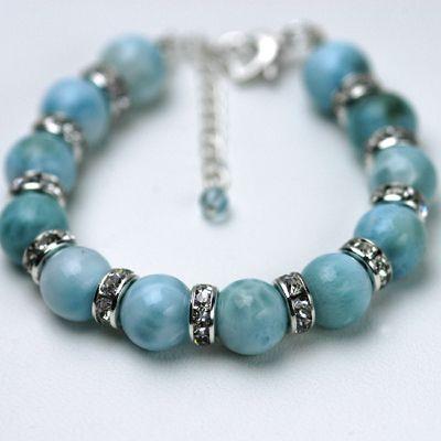 ブリリアントラリマー　パワーストーン　レディースブレスレット　/ラリマー　天然石　送料無料 |  | 04