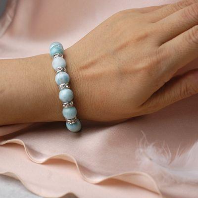 ブリリアントラリマー　パワーストーン　レディースブレスレット　/ラリマー　天然石　送料無料 |  | 05