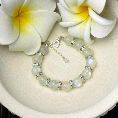 ブリリアントムーンストーン　パワーストーン　レディースブレスレット　/ムーンストーン　天然石　送料無料 |  | 02