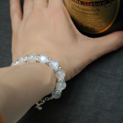 ブリリアントムーンストーン　パワーストーン　レディースブレスレット　/ムーンストーン　天然石　送料無料 |  | 05