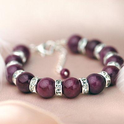 ブリリアントルビー レディースブレスレット ルビー 天然石 送料無料 パワーストーン　 | 