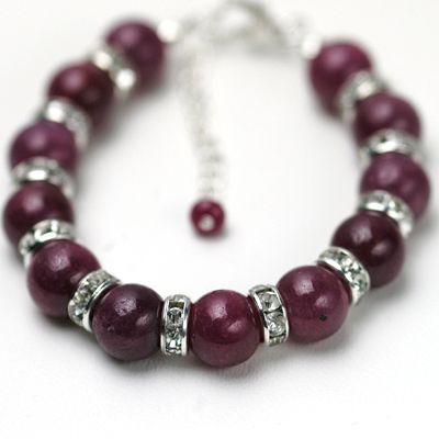 ブリリアントルビー レディースブレスレット ルビー 天然石 送料無料 パワーストーン　 |  | 01