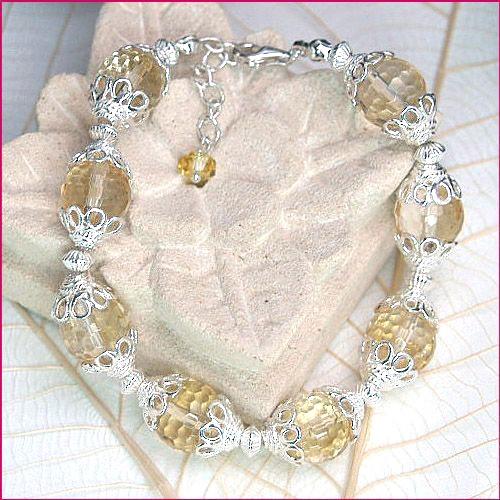 ラクシュミパワーストーンブレスレット　レディース　/シトリン　天然石　送料無料 |  | 02