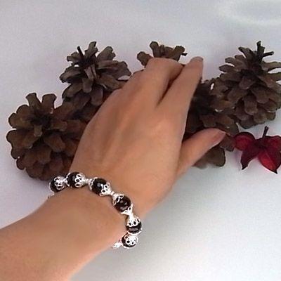 ラクシュミガーネットパワーストーンブレスレット　レディース　/ガーネット　天然石　送料無料 |  | 05