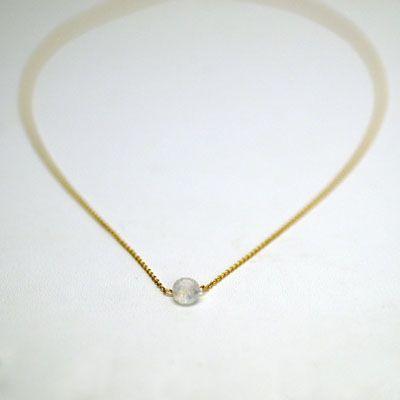 オニオンドロップムーンストーンネックレス/ムーンストーンパワーストーン　天然石 |  | 01