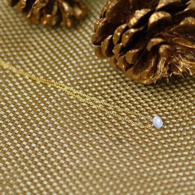 オニオンドロップムーンストーンネックレス/ムーンストーンパワーストーン　天然石 |  | 02