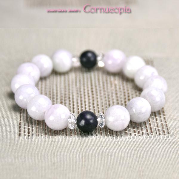 【開運】ラベンダー翡翠＆スギライトレディースブレスレット　送料無料　2021年開運石・開運色　３大ヒーリングストーン　パワーストーン　天然石 |  | 03