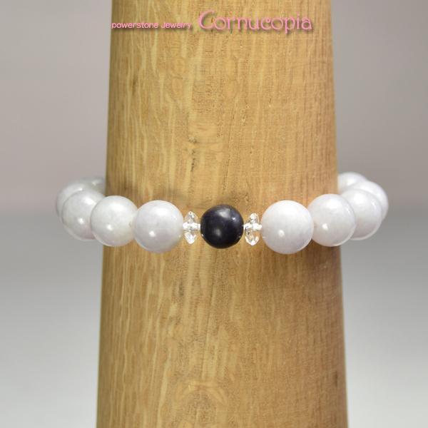 【開運】ラベンダー翡翠＆スギライトレディースブレスレット　送料無料　2021年開運石・開運色　３大ヒーリングストーン　パワーストーン　天然石 |  | 04