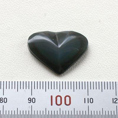 オブシディアン　ハートカボションB　ルース　天然石　パワーストーン | 