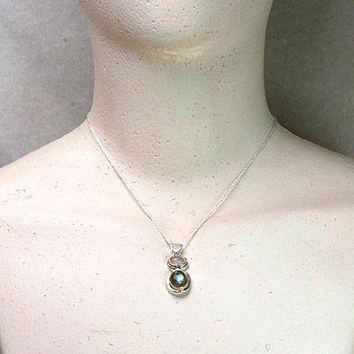 【在庫限り５０％オフセール】ラブラトライト＆ローズクォーツ・ウイザードペンダントトップ006 パワーストーン　天然石 |  | 01