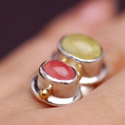 インカローズ＆プレナイト・ウイザードパワーストーンリング5 |  | 02