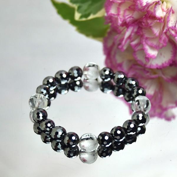 弥山(ミセン)テラヘルツ四神ブレスレットF　四神彫水晶１０ｍｍ　テラヘルツ８ｍｍ　レディース　パワーストーン　聖地弥山パワーチャージ　送料無料 | 