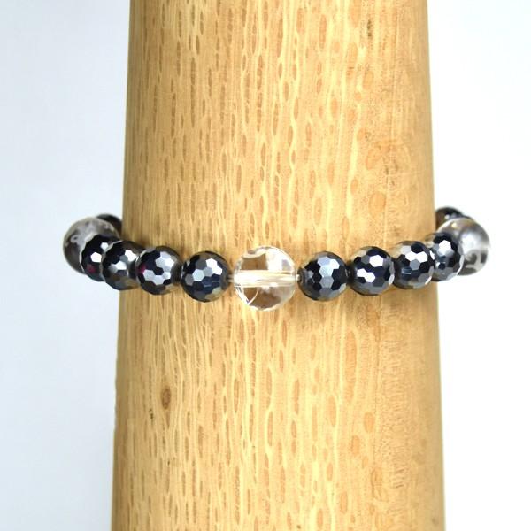 弥山(ミセン)テラヘルツ四神ブレスレットF　四神彫水晶１０ｍｍ　テラヘルツ８ｍｍ　レディース　パワーストーン　聖地弥山パワーチャージ　送料無料 |  | 03