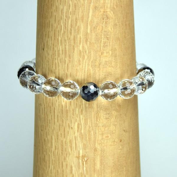 弥山(ミセン)テラヘルツブレスレットJ　水晶・テラヘルツ　ミラーカット１０ｍｍ　　聖地弥山パワーチャージパワーストーン　送料無料 |  | 03