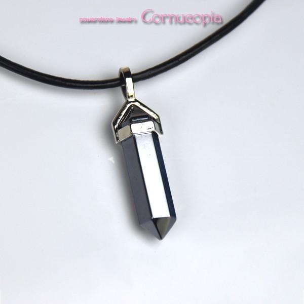 ミセンテラヘルツ　ダブルポイントペンダント　パワーストーン　４０ｍm×８ｍｍ×８ｍｍ | 