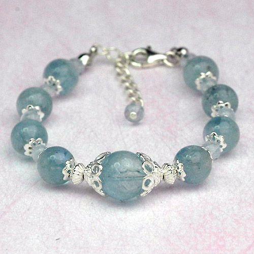 プリンセスアクアパワーストーンレディースブレスレット/アクアマリン　天然石　送料無料 | 