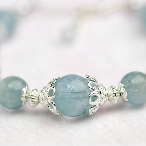 プリンセスアクアパワーストーンレディースブレスレット/アクアマリン　天然石　送料無料 |  | 02