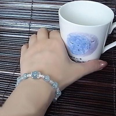 プリンセスアクアパワーストーンレディースブレスレット/アクアマリン　天然石　送料無料 |  | 04