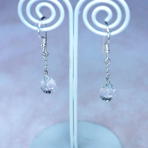 ジュピアクォーツパワーストーンピアス/クリスタルクォーツパワーストーン　天然石 |  | 02