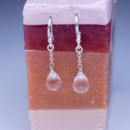 ジュピアクォーツパワーストーンピアス/クリスタルクォーツパワーストーン　天然石 |  | 04