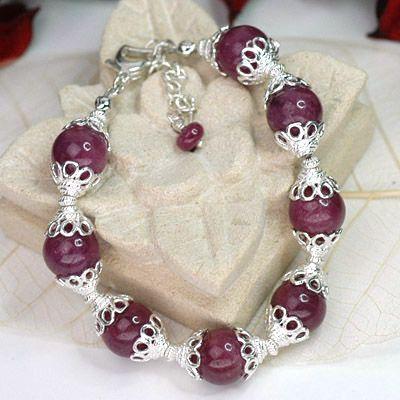 ラクシュミルビーパワーストーンブレスレット　レディース　/ルビー　天然石　送料無料 |  | 04