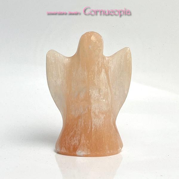 セレナイト天使の置物　エンジェル　オレンジセレナイト　パワーストーン　天然石　ヒーリング | 