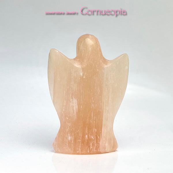 セレナイト天使の置物　エンジェル　オレンジセレナイト　パワーストーン　天然石　ヒーリング |  | 01