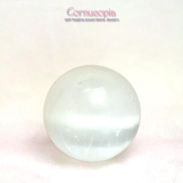 セレナイト丸玉　パワーストーン　天然石　　ヒーリング |  | 01