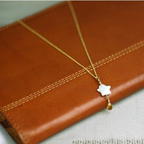 星型パールネックレス/誕生石シリーズ　パワーストーン　天然石 |  | 01