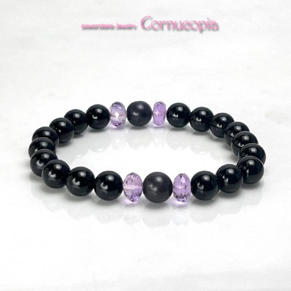 スギライトモリオンレディースブレスレット スギライト＆モリオン