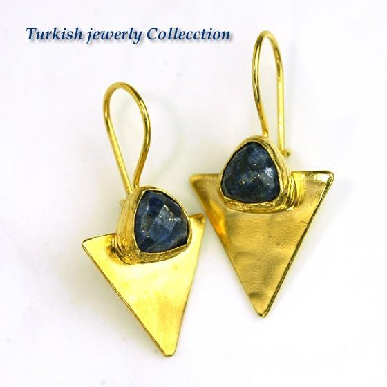 【売り尽くし半額セール】ラピスピアス3　ラピスラズリ　ターキッシュシリーズ　パワーストーン　ピアス　天然石 | 