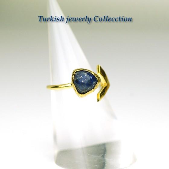 【売り尽くし半額セール】ラピスラズリ　ターキッシュラピスラズリリング1　指輪フリーサイズ　パワーストーン　12月誕生石　天然石 | 