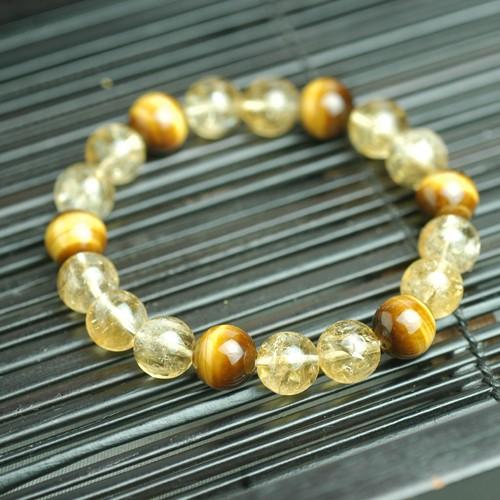 タイガーアイ＆シトリン　メンズブレスレット　パワーストーン　天然石　送料無料 |  | 03