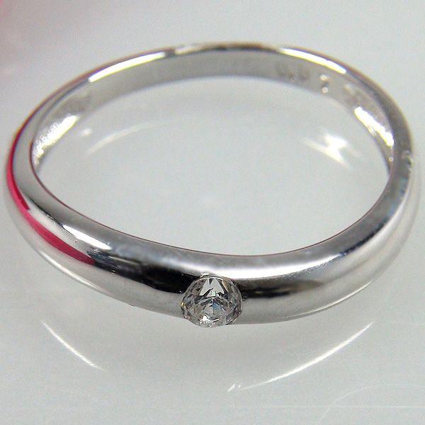 レディース 一粒 ダイヤモンド K10WGリング 指輪 10金 ダイヤ ホワイトゴールド ファッション 腕時計、アクセサリー レディースアクセサリー E2056403995(19500円)