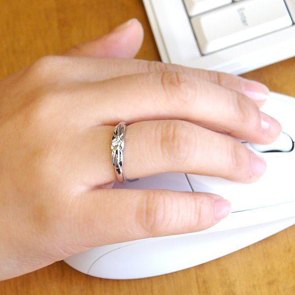 レディース 一粒 ダイヤモンド K10WGリング 指輪 10金 ダイヤ ホワイトゴールド 