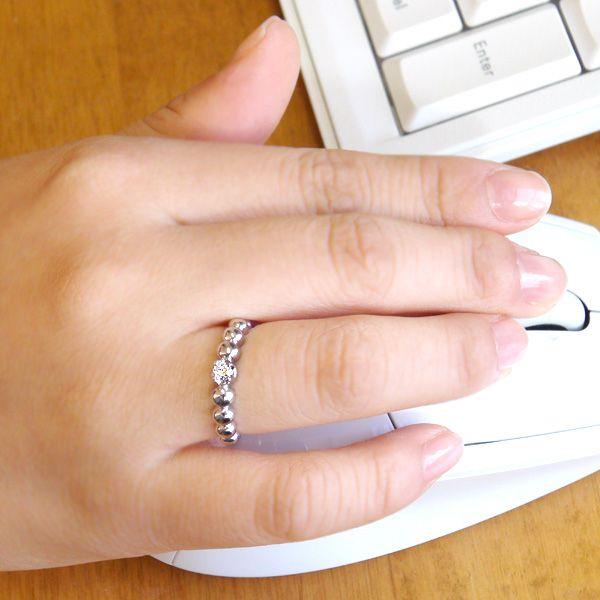 レディース 一粒 ダイヤモンド K10WGリング 指輪 10金 ダイヤ ホワイトゴールド 