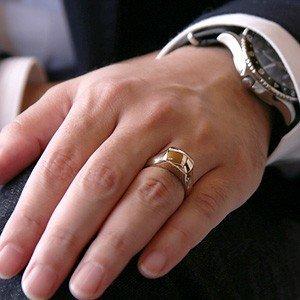 プラチナPt900リング指輪 印台メンズ男おしゃれ刻印入り保証書付