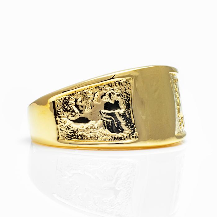 K18刻印あり ゴールドリング 18金 メンズ リング イエローゴールド k18 指輪 男 ゴールドリング