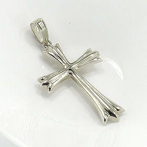 クロスネックレス プラチナペンダント 十字架ペンダント ラッキーモチーフ クロスデザイン