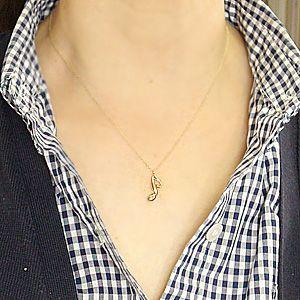 ネックレス 18金 レディース k18 ゴールド音符 : ジュエリー工房 