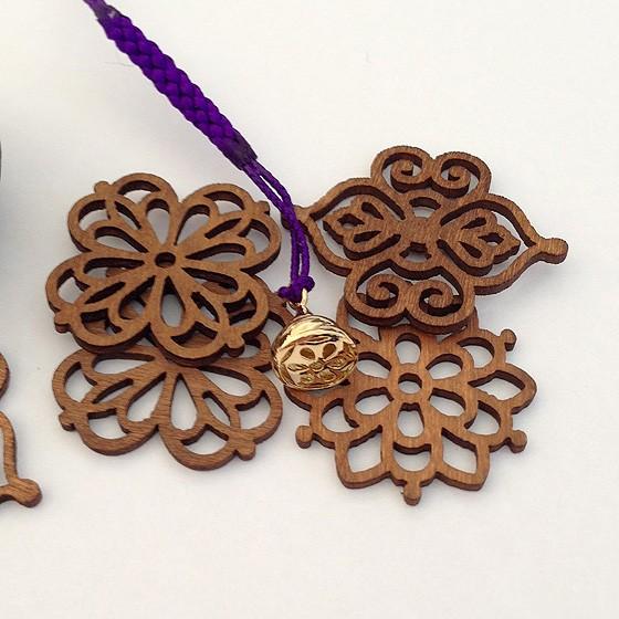 開運お守り根付K18金ウンチ携帯ストラップキーホルダー縁起物