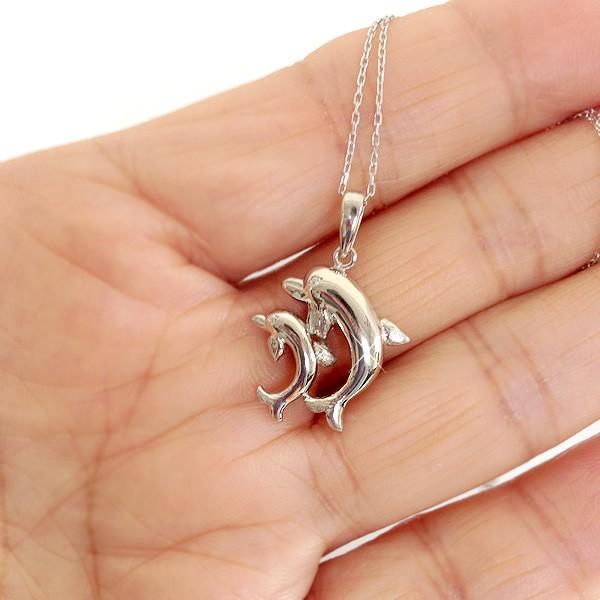 ☆K18WG イルカネックレス☆