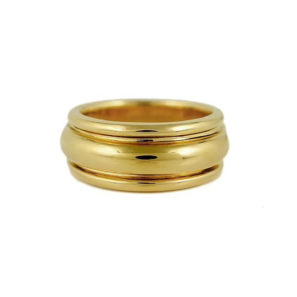 18金メンズ指輪リング ゴールド金K18 大人のためのお洒落刻印入り