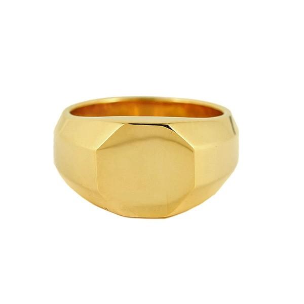 18金メンズリング ゴールド指輪 大人の重さに拘ったK18 メンズリング