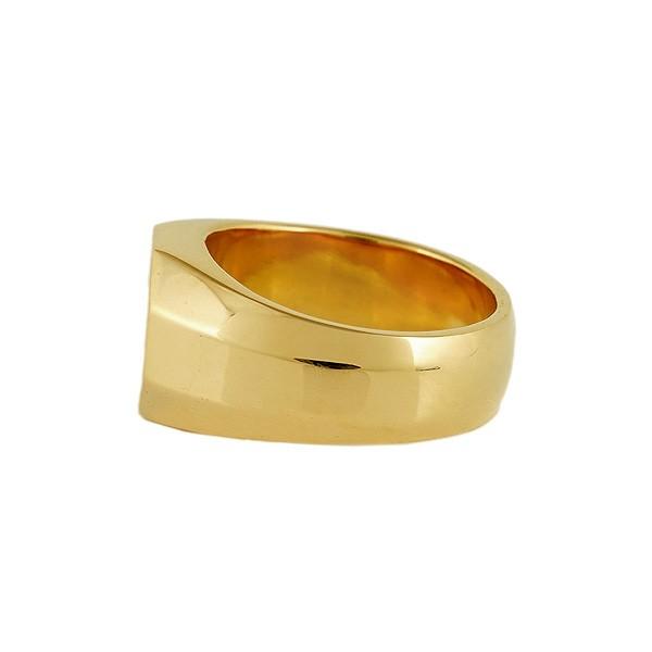 18金メンズリング ゴールド指輪 大人の重さに拘ったK18 メンズリング