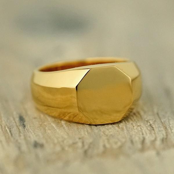 k18リング　指輪　重さ 約4g　18金 18金メンズリング ゴールド指輪 大人の重さに拘ったK18 メンズリング