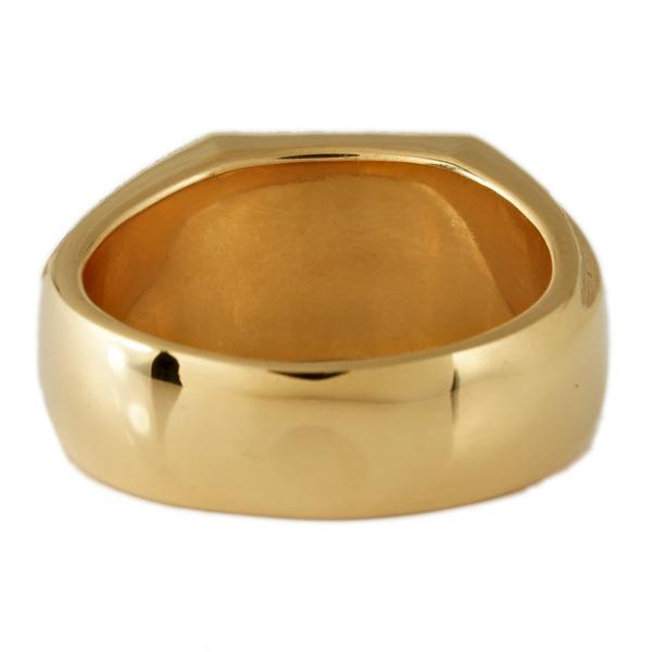 18金 メンズ リング イエローゴールド k18 指輪 男 ゴールドリング