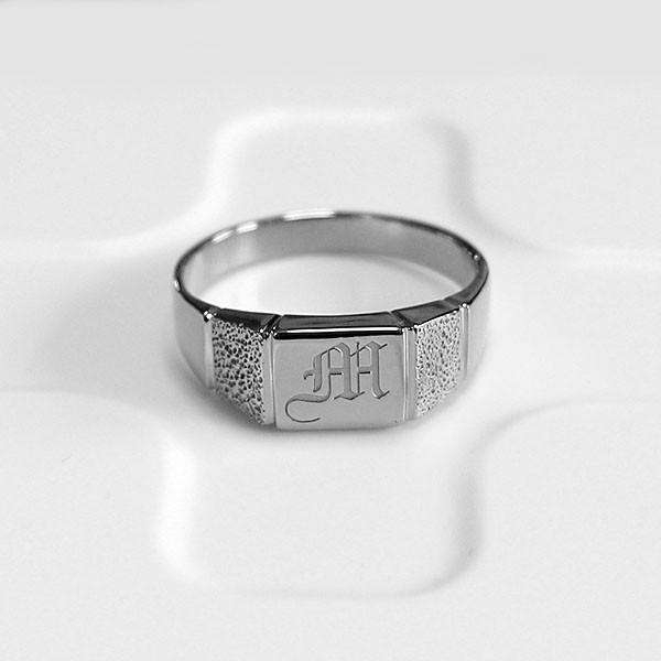 プラチナ メンズ リング イニシャル 指輪 印台 プラチナ900 メンズリング ジュエリー工房コロコロ 通販 Yahoo ショッピング